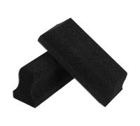 DIYEAH Lot de 2 Éponges de Nettoyage pour Barbe et Cheveux, Petite Brosse Mousse Noire, Outil de Coiffure pour Éliminer Poils et Poussières Après Coupe, Accessoire Pratique pour Lavabo