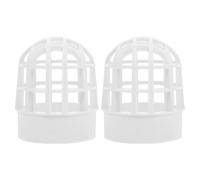 DIYEAH Lot de 2 filtres à feuilles : Nettoyeur de descente de gouttière - Protection de descente de gouttière - Filtres à tamis en plastique pour de toit - Éliminateur de feuilles pour tuyaux