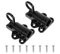 DIYEAH Lot de 2 goupilles de verrouillage à ressort - Loquet de portail à fermeture automatique - Goupille de verrouillage automatique en alliage d'aluminium pour porte de grange, armoire, abri