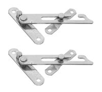 DIYEAH Lot de 2 limiteurs de fenêtre : limiteur de fenêtre à battant, en Acier Inoxydable, Gauche et Droite, avec Angle d'ouverture sécurisé, pour la sécurité des Enfants.