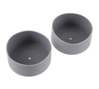 DIYEAH Lot de 2 Manchons en Silicone Antidérapants pour Fond de Bouteille 3,5 Pouces 32-40 Oz, Protection Solide et Isolante, Compatible Gourde Sport, Couleur Gris Chaud