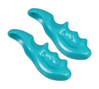 DIYEAH Lot de 2 Masseurs Portatifs Verts à Pression pour Massage des Points de Pression, Outil Ergonomique en Plastique pour Détente Musculaire Profonde du Cou, Dos et Pieds, Usage