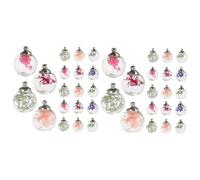 DIYEAH Lot De 2 Mini Pots De Fleurs Séchées en Verre 20 Pièces Décoration De Plantes Modèle Multifonctionnel Accessoire De Bouteille Unique