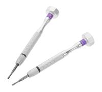 DIYEAH Lot de 2 Mini Tournevis pour Lunettes - 1,8 Mm Cruciforme et 1,8 Mm Plat Poignée Ergonomique, Acier Résistant à L’usure, Outil Compact pour Réparation Lunettes, Montres et Bijoux,