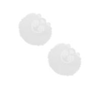 DIYEAH Lot De 2 Moules À Dessous De Verre En Colle Cristal Pour Décoration Pâtisserie Irréguliers En Silicone Pour Fondant DIY En Époxy En Silicone En Gel De Silice Blanc