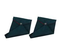 DIYEAH Lot de 2 Pochettes pour Écritures en Velours Doux, Paquet de Rangement Vert Foncé pour Bible et Textes Sacrés, Grosse Capacité, Protection Anti-abrasion, Paquet Biblique Pratique