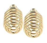 DIYEAH Lot de 2 Poignées à Ressort en Acier Inoxydable Doré pour Poêle à Bois, Barbecue et Foyer, Résistantes à Haute Température, Accessoires de Rechange Sécurisés et Polyvalents