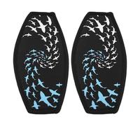 DIYEAH Lot de 2 Sangles de Masque de Plongée en Néoprène Noir, Double Couche, Solide et Anti-Irritation, Adaptées aux Activités de Plongée et Snorkeling en Océan