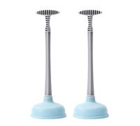 DIYEAH Lot de 2 Ventouses Puissantes Bleues en ABS et Caoutchouc Outils de Débouchage pour Toilettes Nettoyeurs d'Égouts Stables et Légers Adaptés Usage Domestique Efficaces pour
