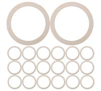 DIYEAH Lot de 20 anneaux en bois brut, diamètre extérieur 12,7 cm,
