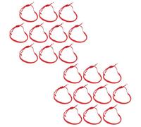 DIYEAH Lot de 20 bracelets rouges, cordons de protection tricotés à la main pour couples, bracelets ajustables pour lui et elle, cadeaux pour relations à distance