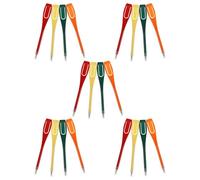 DIYEAH Lot de 20 Crayons de Golf en Plastique Multicolores, Mini Crayons de Score Clip, Outil Marqueur de Balle pour Compétition, Entraînement et Suivi de Score Golf