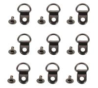 DIYEAH Lot de 20 Crochets à Lacets en Alliage Couleur Gunmetal, Œillets D’escargot avec Rivets, pour Chaussures de Randonnée, Bottes de Travail et Sport, Accessoires de Réparation