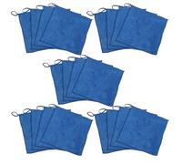 DIYEAH Lot de 20 Mini Serviettes Éponge Bleues, Serviettes Absorbantes à Séchage Rapide, Taille Petite, pour Nettoyage Maison, Atelier Artistique et Usage Polyvalent