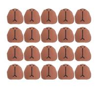 DIYEAH Lot de 20 Nez de sécurité en Peluche pour amigurumi, Crochet, Ours, Chien, Animaux en Peluche, Fournitures de Fabrication de poupées, café