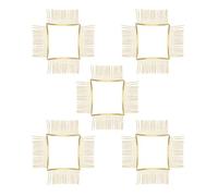 DIYEAH Lot de 20 Peignes à Cheveux en Métal Doré, 20 Dents, Barrettes pour Coiffures Chignon et Fêtes Formelles