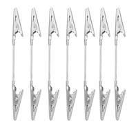 DIYEAH Lot de 20 pinces en métal : support mémo à double tête pour photos de mariage et scrapbooking - Pince crocodile en fil métallique pour mur photo