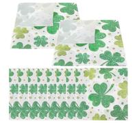 DIYEAH Lot de 20 Serviettes en Papier Fantaisie à Imprimé Trèfle Vert Saint-patrick, Serviettes Jetables Épaisses et Absorbantes, Décorations de Table pour Fête et Réunion Familiale