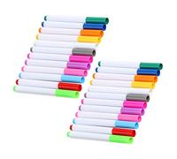 DIYEAH Lot de 24 Marqueurs à Craie Liquide Effaçables - 12 Couleurs Néon Fluorescentes - Stylos Lavables pour Tableaux Led, Verre et Fenêtres - Pointe Fine pour Dessin et Signalétique