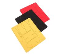 DIYEAH Lot de 3 Autocollants Antidérapants pour Souris sans Fil Protection Anti-Transpiration Intégrale Couleurs Noir Rouge Foncé et Jaune Compatible Souris Gaming et Bureau