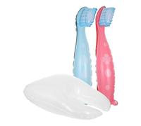 DIYEAH Lot de 3 Ballons pour Fête de Brosse à Dents Grosse Taille, Ballons Blancs et Colorés, Décoration Pédagogique pour Anniversaire Garçon et Filles et Shower