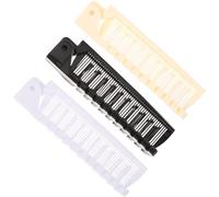 DIYEAH Lot de 3 Brosses à Cheveux Pliables pour Femmes, Petites Brosses de Poche Compactes, Matériaux Doux Respectueux des Cheveux, Peignes de Voyage Pratiques en Noir, Beige et Blanc,