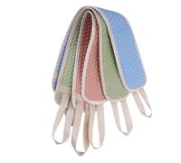 DIYEAH Lot de 3 Brosses Exfoliantes Doubles Faces Épaisses Corps, Sangles Longues, Matériau Solide, Bain, Brosse de Dos Exfoliante pour Éliminer les Peaux Mortes, Couleur Aléatoire