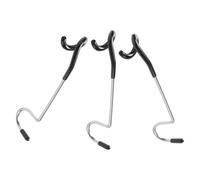 DIYEAH Lot de 3 Crochets en S pour Poteaux de Lampe de Camping, Acier Robuste, Antidérapant, Supports Multifonctions, Légers et Portables, pour Camping Extérieur, Voyage et Randonnée