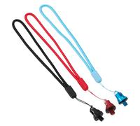 DIYEAH Lot de 3 Dragonnes pour Perche à Selfie en Nylon Cordons Légers et Résistants Couleurs Noir Bleu Rouge Compatibles Appareils Photo Sport Accessoires Pratiques pour Transport