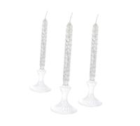 DIYEAH Lot de 3 Lampes à Huile en Verre Transparent Lampe à Pétrole pour Usage Intérieur Décoration Romantique pour Dîner Mariage et Ambiance Cosy Format Compact Style Nordique