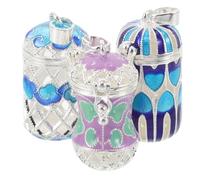 DIYEAH Lot de 3 mini médaillons de parfum avec diffuseur d'huiles essentielles, à porter au quotidien ou pour des occasions spéciales