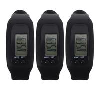 DIYEAH Lot de 3 Montres podomètres avec Compteur de Pas pour la Marche,
