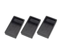 DIYEAH Lot De 3 Pierres à Encre Portables Pour éTudiants, Plaque D'Encre Double Face, LéGèRe Et Durable, 5 Pouces, Noire