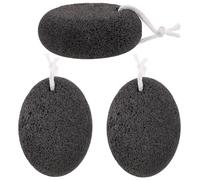 DIYEAH Lot de 3 Pierres Ponces Naturelles pour Exfoliation des Pieds, Dissolvant pour Callosités et Peaux Dures, Dimensions 10x7x4 Cm, Outil de Pédicure en Pierre Volcanique pour Soins