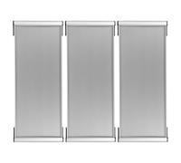 DIYEAH Lot de 3 Plaques de Porte Nominatives en Alliage D'aluminium Double Face 12 X 30 Cm, Panneaux Vides Personnalisables pour Bureau, Hôpital, École - Support Mural et Accroche-porte