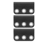 DIYEAH Lot de 3 porte-stylos à 3 trous, passant élastique pour stylo, compatible avec carnets, agendas et classeurs à anneaux, pochette de rangement en cuir PU pour l'écriture, fournitures de