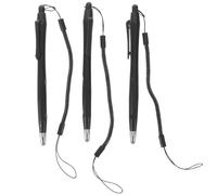 DIYEAH Lot de 3 Stylets pour écran Tactile - Stylet capacitif avec Pointe Fine de 4 mm pour téléphone Portable - Accessoires antidérapants pour Tablette avec dragonne - 12,7 x 1,3 x 1 cm