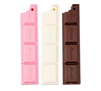 DIYEAH Lot de 3 stylos à bille au chocolat - Stylos à bille mignons de dessin animé - Pour l'écriture et la décoration - Papeterie créative