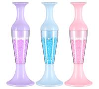 DIYEAH Lot de 3 stylos d'art diamant rechargeables en forme de vase pour accessoires, nail art et projets d'artisanat, cure-points flexibles pour ronds, carrés et cristaux