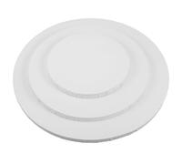 DIYEAH Lot de 3 toiles rondes : fournitures de peinture à l'huile - Cadres en toile tendue en coton de 19,8 cm/30 cm/39,9 cm - Cadre en bois massif pour projets de bricolage et artistes