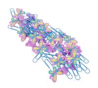 DIYEAH Lot de 30 Marque-Pages en Fil Métallique Trombones Décoratifs pour Classement Pinces à Documents Robustes et Solide Accessoires Bureau et Scolaire pour Organisation