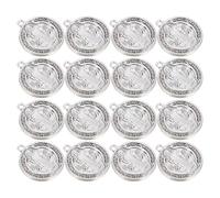 DIYEAH Lot de 30 Pendentifs Croix Saint Benoît en Métal Oxydé Vintage Breloques Religieuses pour Chapelets et Bijoux Spirituels Médailles de Protection Catholique Unisexes