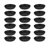DIYEAH Lot de 30 Plateaux de Pot de Fleurs en Plastique Noir, Bac de Récupération D’Eau pour Pots de Fleurs D’intérieur, Plaque de Base Ronde pour Jardinières et Plantes, Accessoires