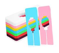 DIYEAH Lot de 30 Séparateurs de Vêtements en Plastique Réutilisables Diviseurs de Taille pour Placard pour Organisation -Robe Étiquettes Incluses Facile à Installer