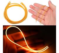 DIYEAH Lot de 4 Ampoules LED à Filament Flexible 300 MM 3V Lumière LED Douce et Chaude pour Éclairage Intérieur Accessoire D’Ampoule Polyvalent pour Décoration et Bricolage