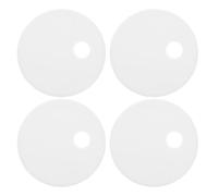 DIYEAH Lot de 4 cache-vis pour abattant de WC : cache-charnières 55 mm - Accessoires de rechange décoratifs en plastique pour fixation sur cuvette