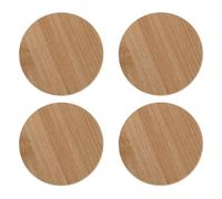 DIYEAH Lot de 4 Couvercles Étanches pour Carafe D’Eau en Acier Inoxydable et Bambou Rechange Compatible Pichet Couvercles Écologiques Solide Cuisine Résistance Thermique Garantie