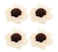 DIYEAH Lot de 4 diffuseurs d'arômes Sola Flower pour parfumer Votre | Fleur d'aromathérapie naturelle pour diffuseur d'huiles essentielles, embellissements décoratifs pour la