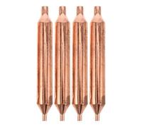 DIYEAH Lot de 4 Filtres en Cuivre pour Système de Réfrigération, Sécheurs à Tube Unique pour Réfrigérateur et Congélateur Fonction Anti-Condensation