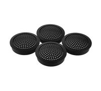 DIYEAH Lot de 4 Grilles de Protection Noires pour Haut-Parleurs Automobiles Cache Haut-Parleur en Maille Compatible Tweeter Protection Les Chocs Installation Facile pour Système